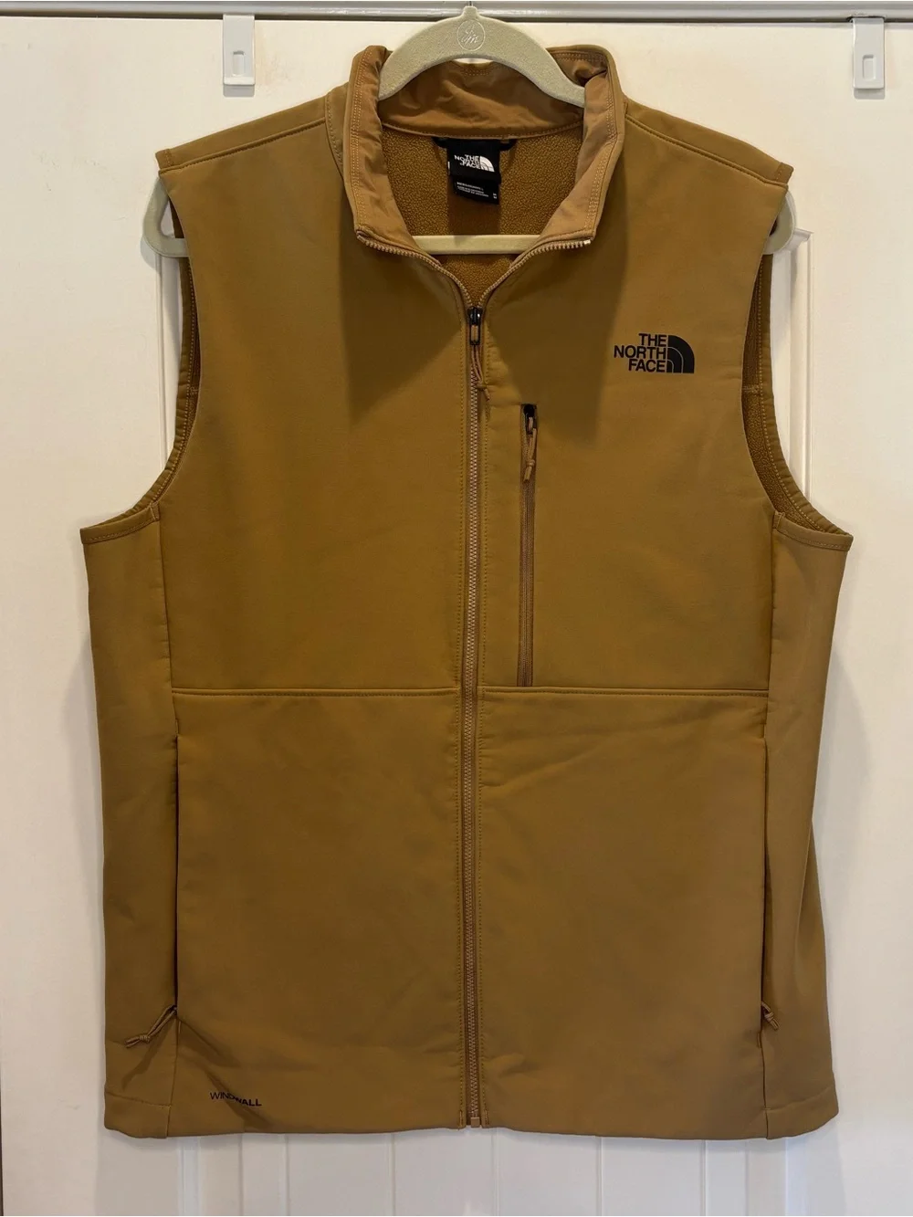 The North Face WINDWALL Shell Vest  Gold Tan Size Medium Men’s